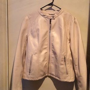 Tan leather jacket